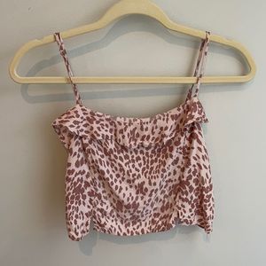 Cheetah print two piece set